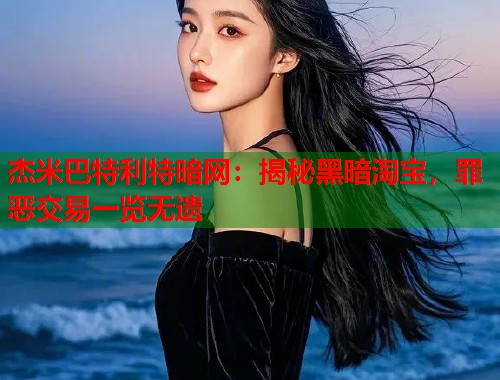 杰米巴特利特暗网：揭秘黑暗淘宝，罪恶交易一览无遗