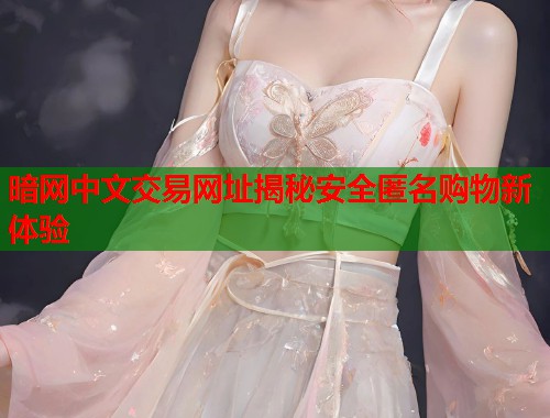 暗网中文交易网址揭秘安全匿名购物新体验
