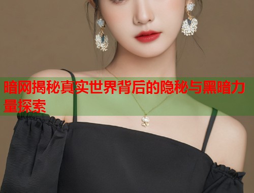 暗网揭秘真实世界背后的隐秘与黑暗力量探索