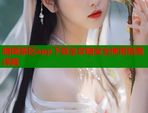 暗网禁区app下载全攻略安全使用指南详解