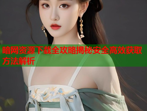 暗网资源下载全攻略揭秘安全高效获取方法解析