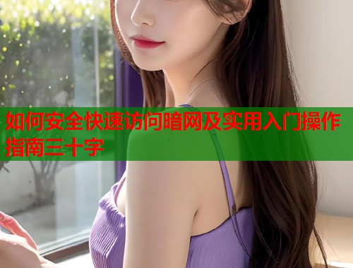 如何安全快速访问暗网及实用入门操作指南三十字