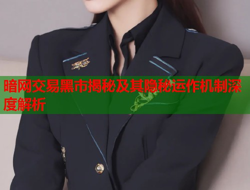 暗网交易黑市揭秘及其隐秘运作机制深度解析